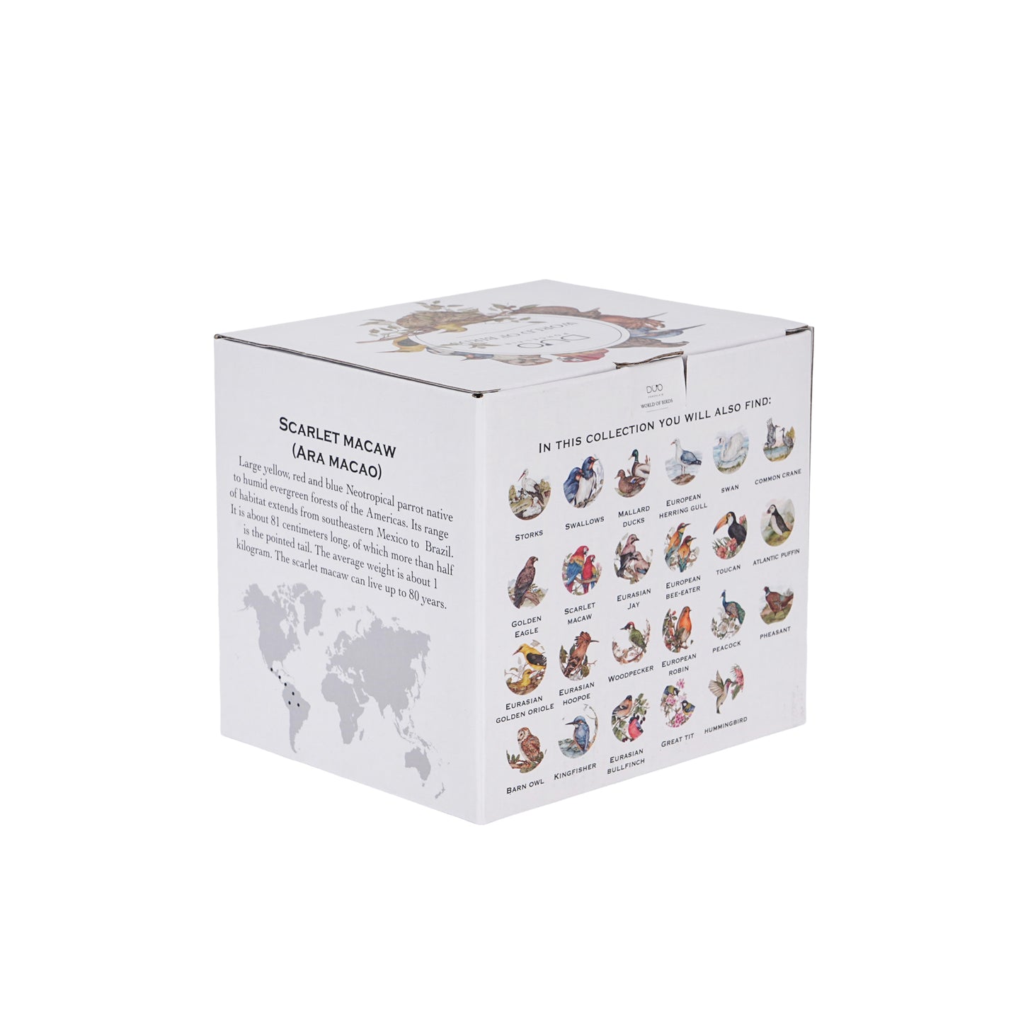 Kubek porcelanowy w pudełku papugi Duo Ptasi Świat porcelana 650 ml XXL