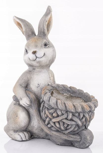 osłonka figurka zając 43 cm Królik wielkanocny doniczka