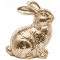 Królik figurka wielkanocna złota dekoracja zajączek ozdoba glamour 13 cm