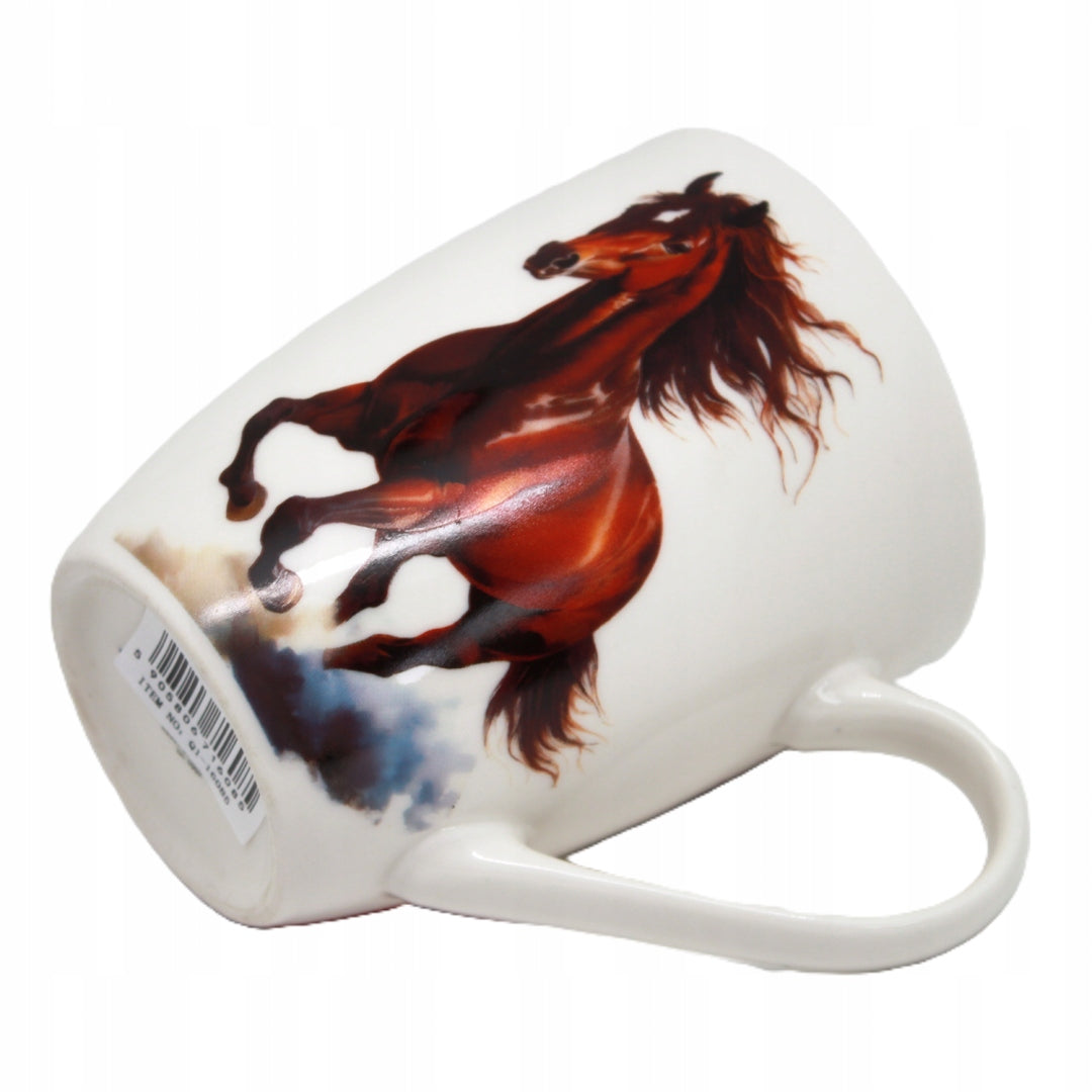 KUBEK CERAMICZNY W PUDEŁKU Z KONIEM KOŃ 350ML