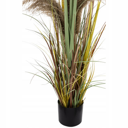 Elegancka wysoka Trawa Pampasowa Sztuczna 120 cm Roślina Ozdobna Doniczka