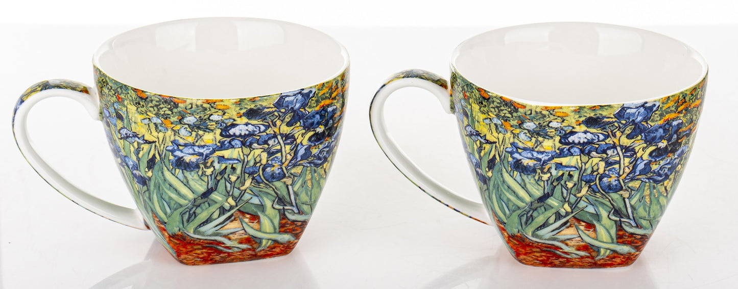 Produkt dekoracyjny Kpl. 2 Filiżanek Ze Spodkami I Łyżeczkami porcelana