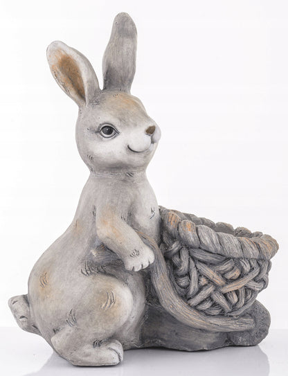 osłonka figurka zając 43 cm Królik wielkanocny doniczka