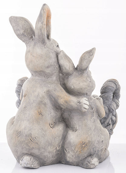 osłonka figurka zając koszyk 38 cm Królik wielkanocny doniczka koszyczek