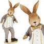 figurka wielkanocna zając 23 cm królik w eleganckim ubiorze