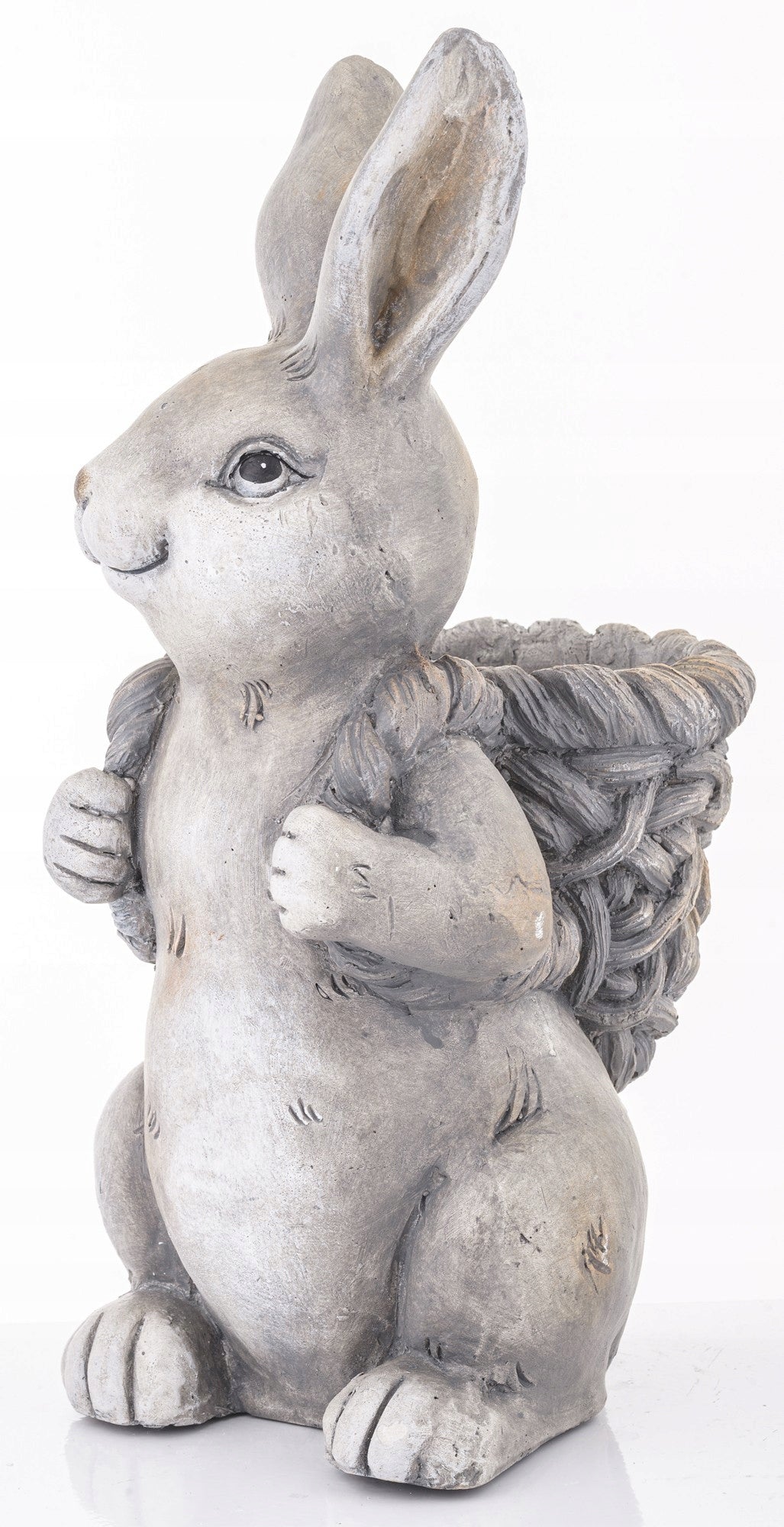 Osłonka figurka zając koszyk 41 cm Królik wielkanocny doniczka koszyczek