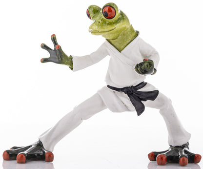 Figurka żaba karate figura karateki dekoracja prezent sztuki walki