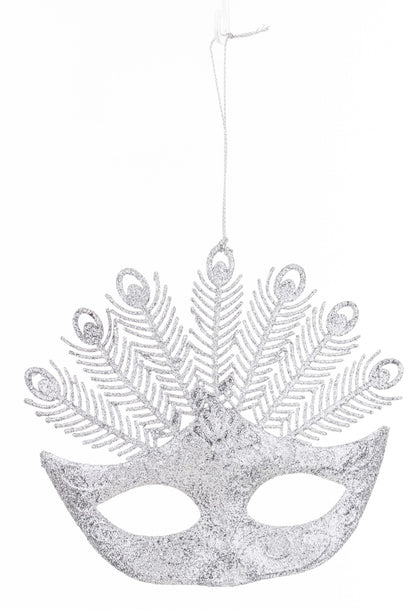 Zawieszka z tworzywa srebrna 13x13x3 cm wzór 2