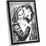 Ramka na zdjęcie czarna srebrna 13x18 glamour