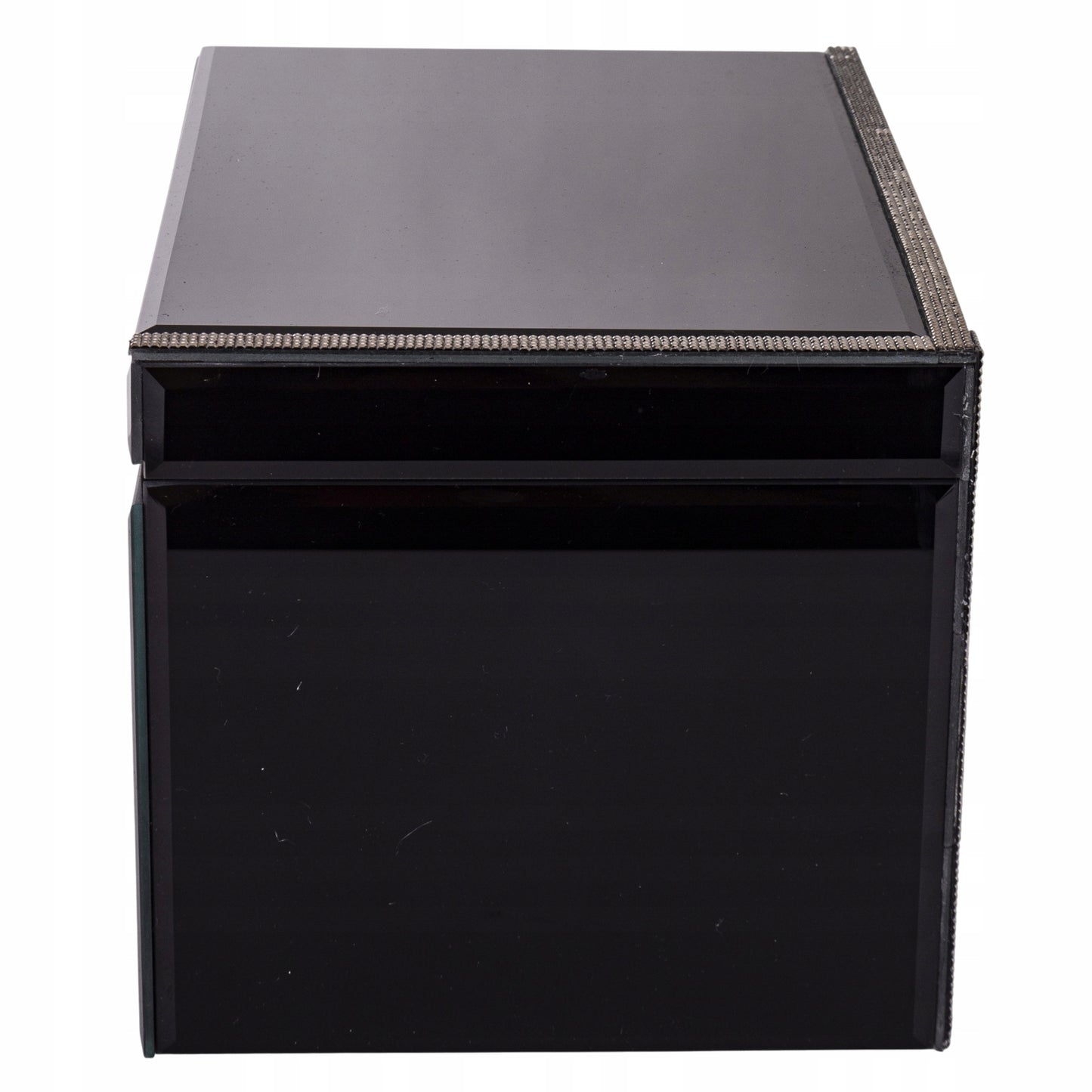 Szkatułka na biżuterię szklana premium z szufladkami pudełko organizer