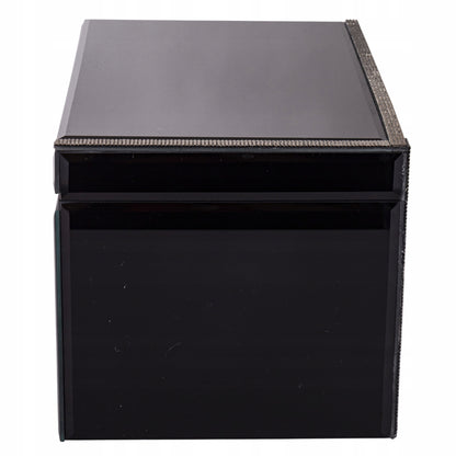 Szkatułka na biżuterię szklana premium z szufladkami pudełko organizer