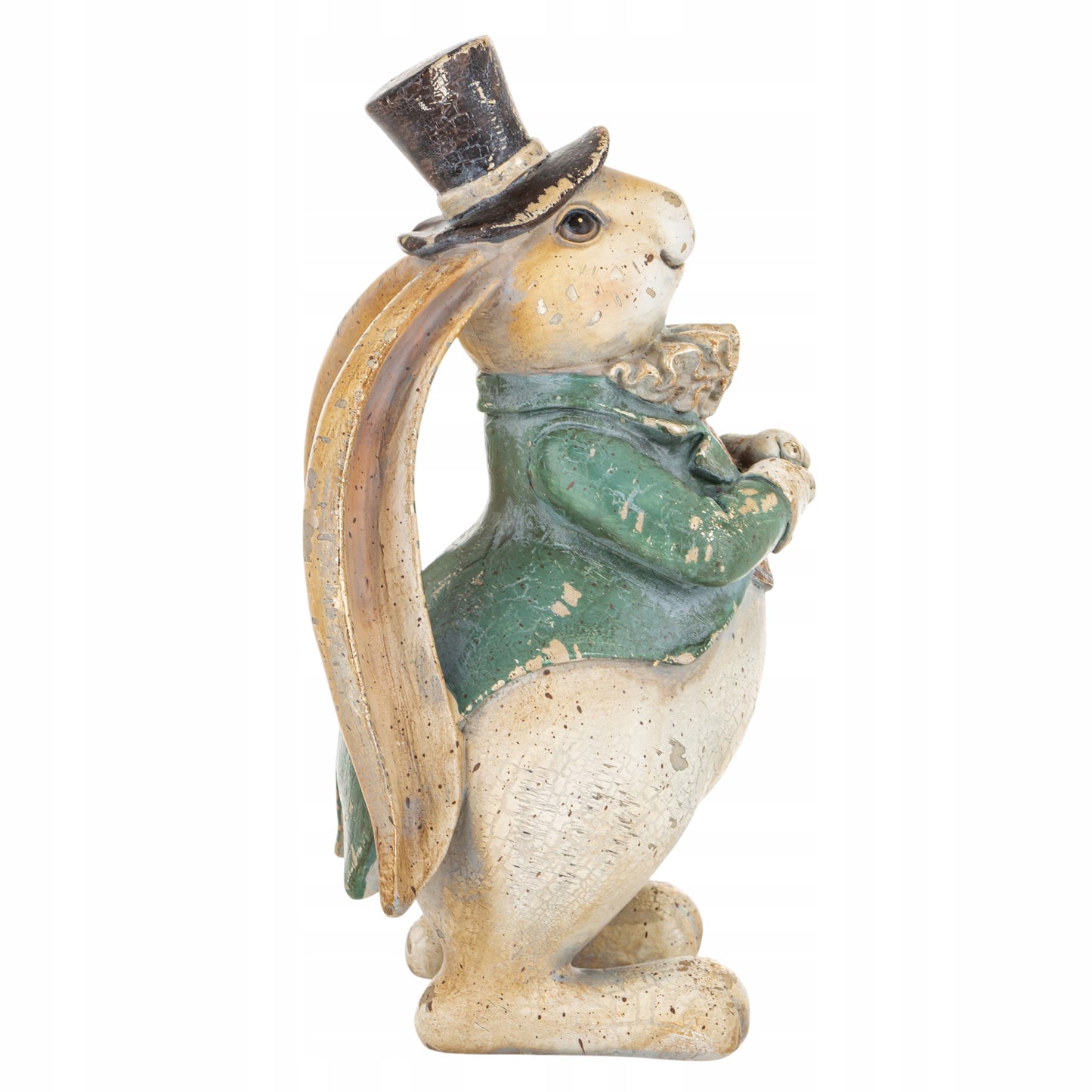 Figurka królik dekoracyjny vintage ozdoba wielkanocna figurka do domu 22cm