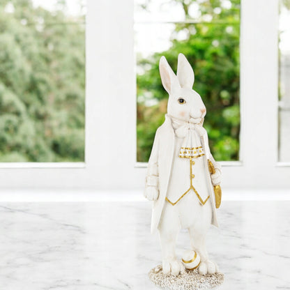Figurka wielkanocna tworzywo sztuczne Pan zając królik wielkanocny 36 cm
