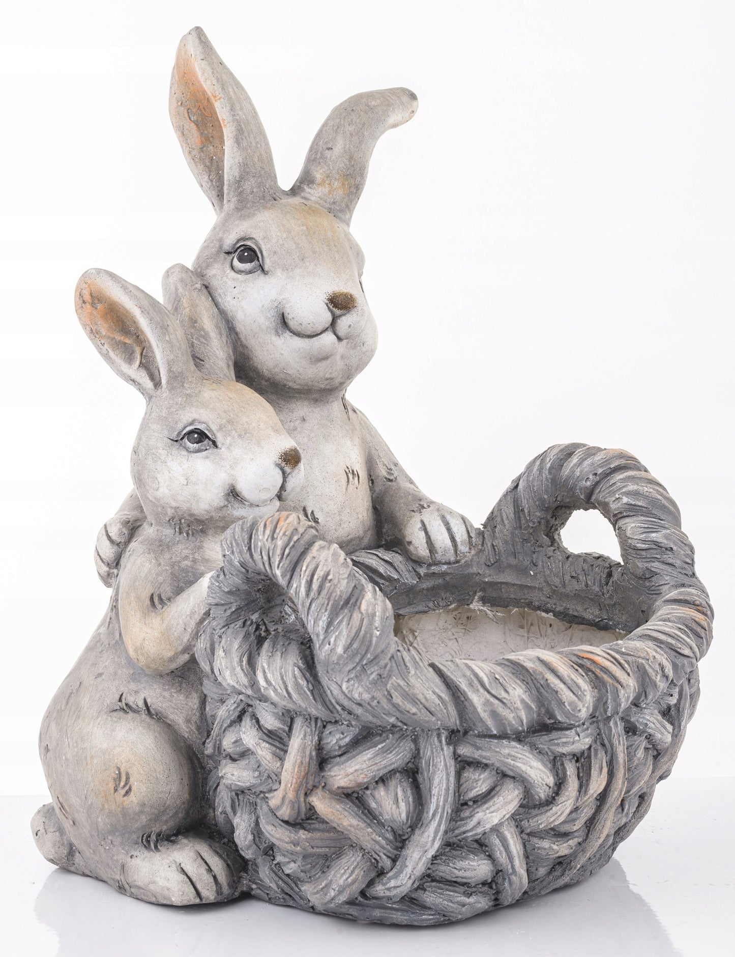 osłonka figurka zając koszyk 38 cm Królik wielkanocny doniczka koszyczek