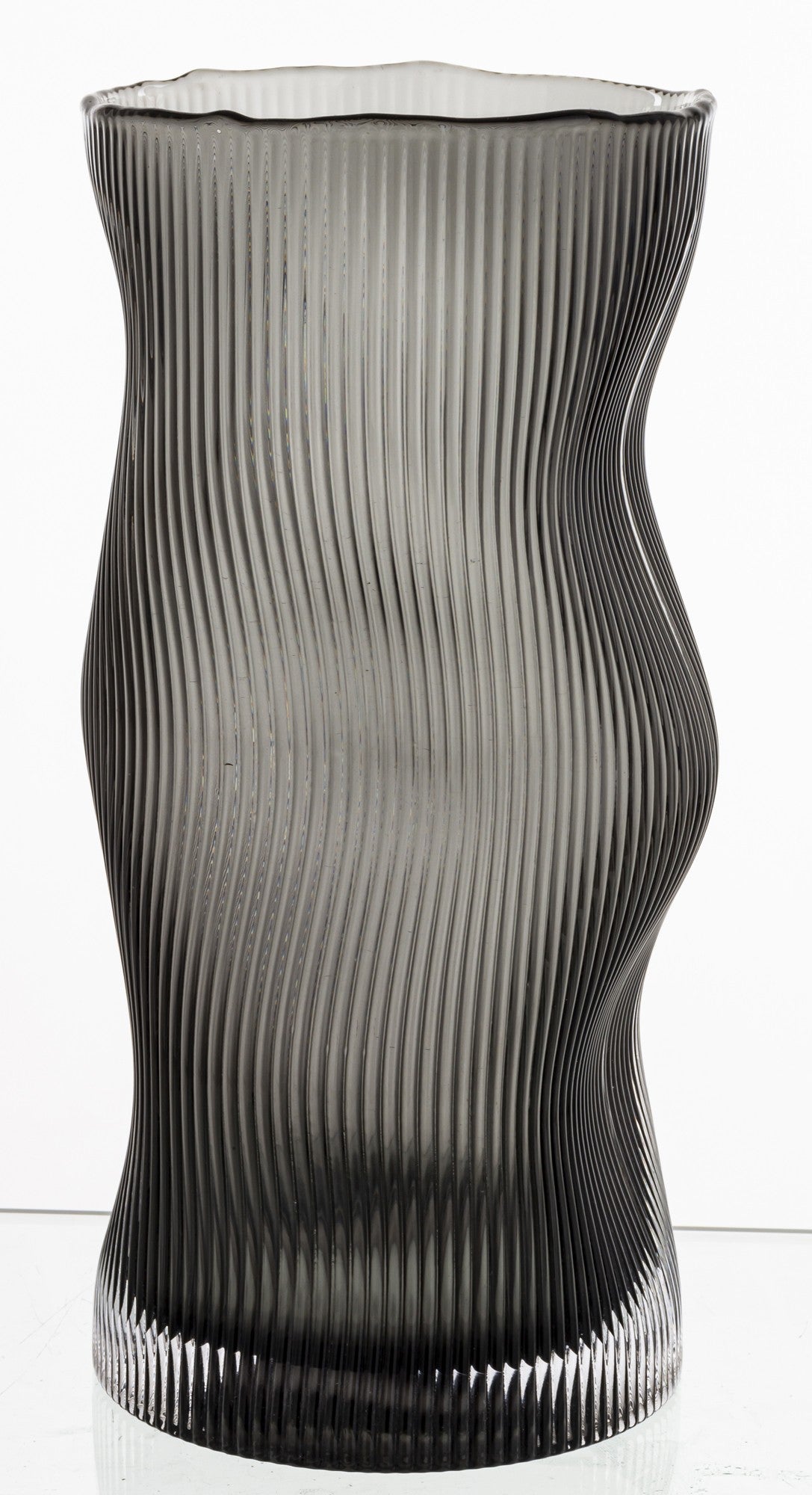 Wazon szklany Burano szary 26x12,5x12,5