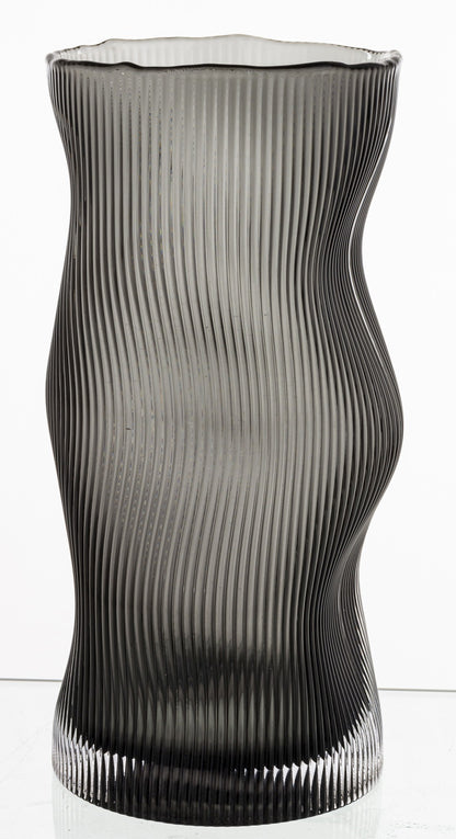 Wazon szklany Burano szary 26x12,5x12,5