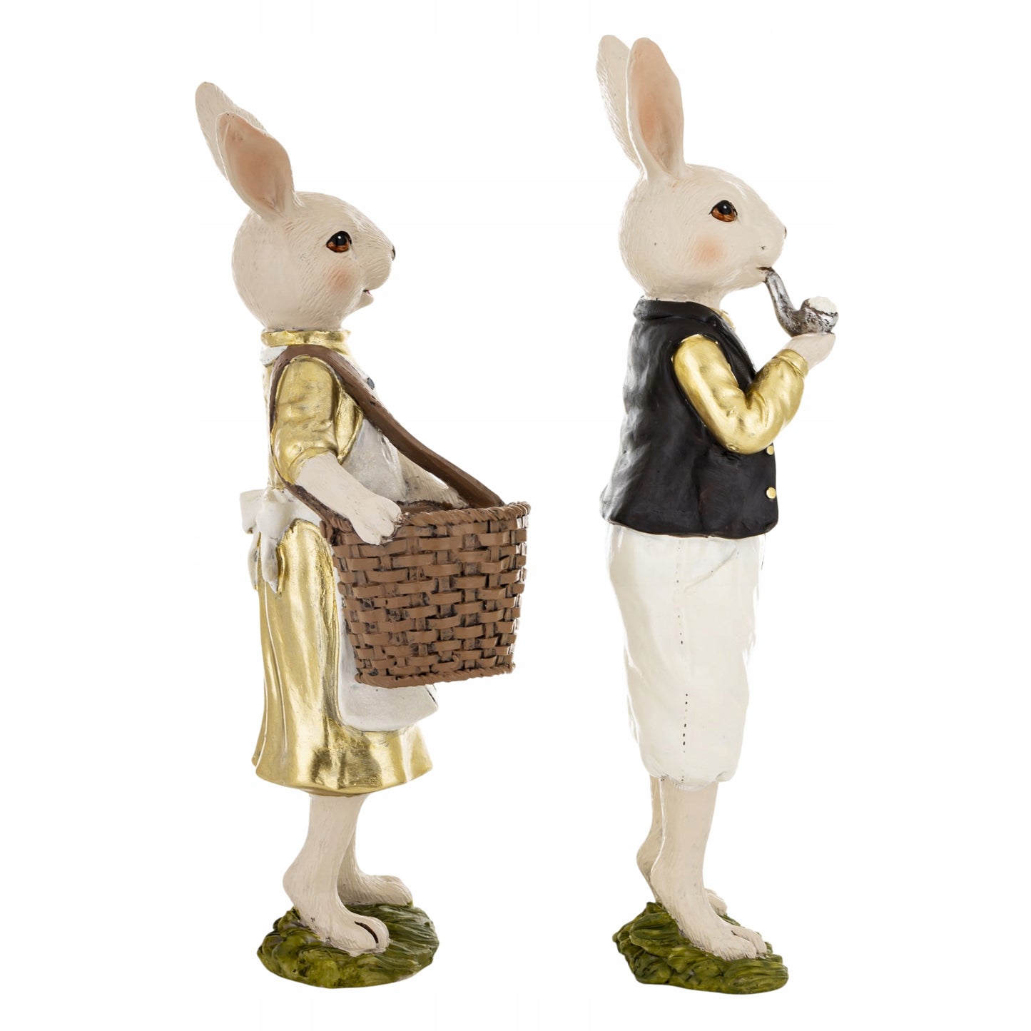 2szt zestaw figurek Pan i Pani Królik figurka wielkanocna zajączek 26 cm