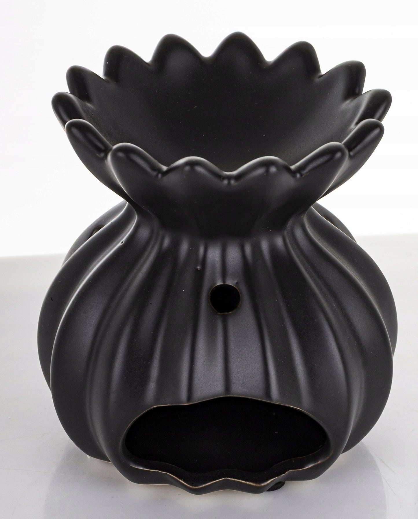 Kominek zapachowy ceramiczny czarny matowy 11 cm