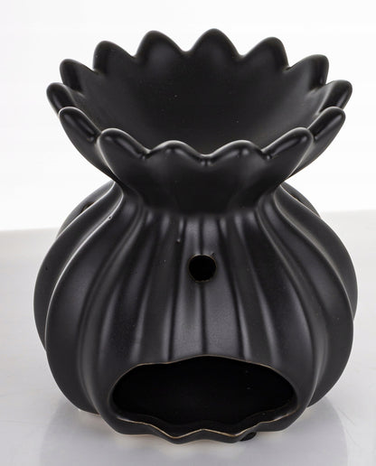 Kominek zapachowy ceramiczny czarny matowy 11 cm