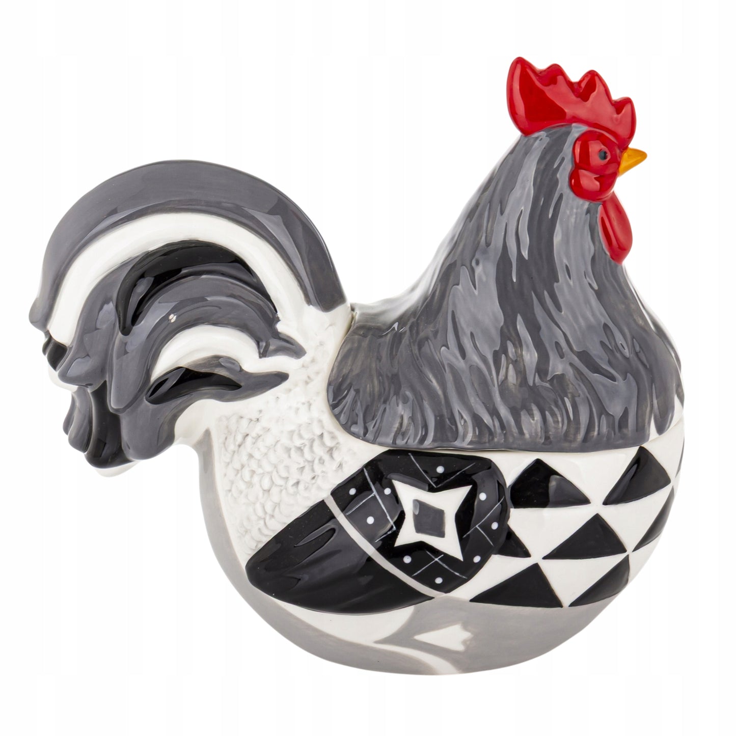 Figurka wielkanocna pojemnik Dekoracja Kogut z pokrywką 22×13×23 cm