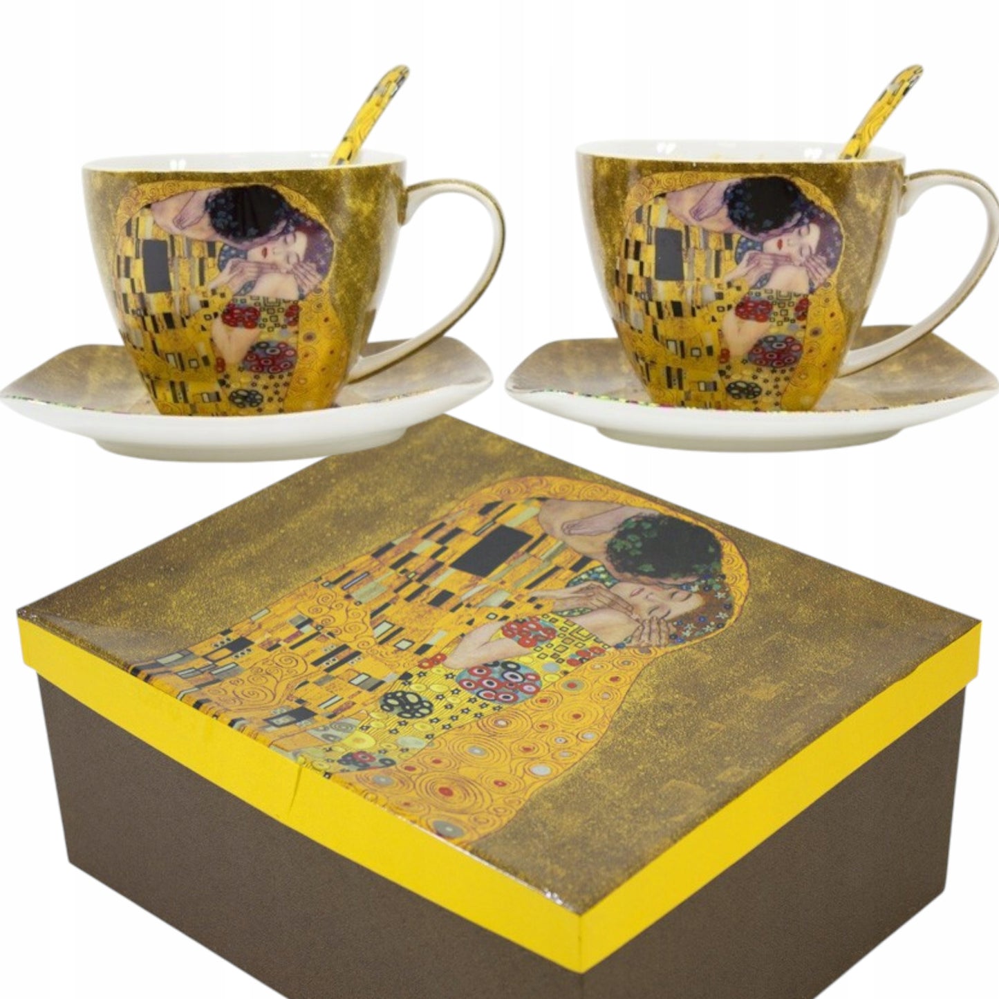 Filiżanka Gustav Klimt porcelana 250 ml 2 szt. serwis kawowy