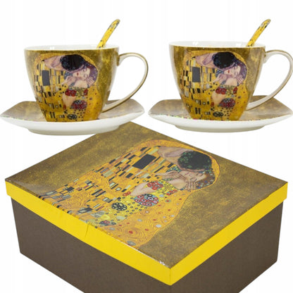 Filiżanka Gustav Klimt porcelana 250 ml 2 szt. serwis kawowy