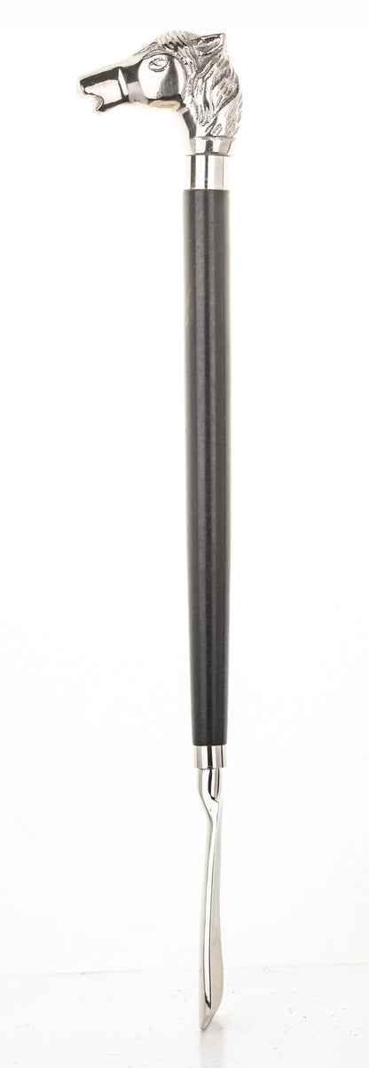Łyżka do butów premium klasyczna długość 47 cm koń srebrny