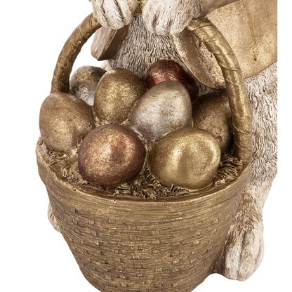 Figurka Królik koszyczek pisanki Dekoracja XXL 50cm ozdoba Stołu zając
