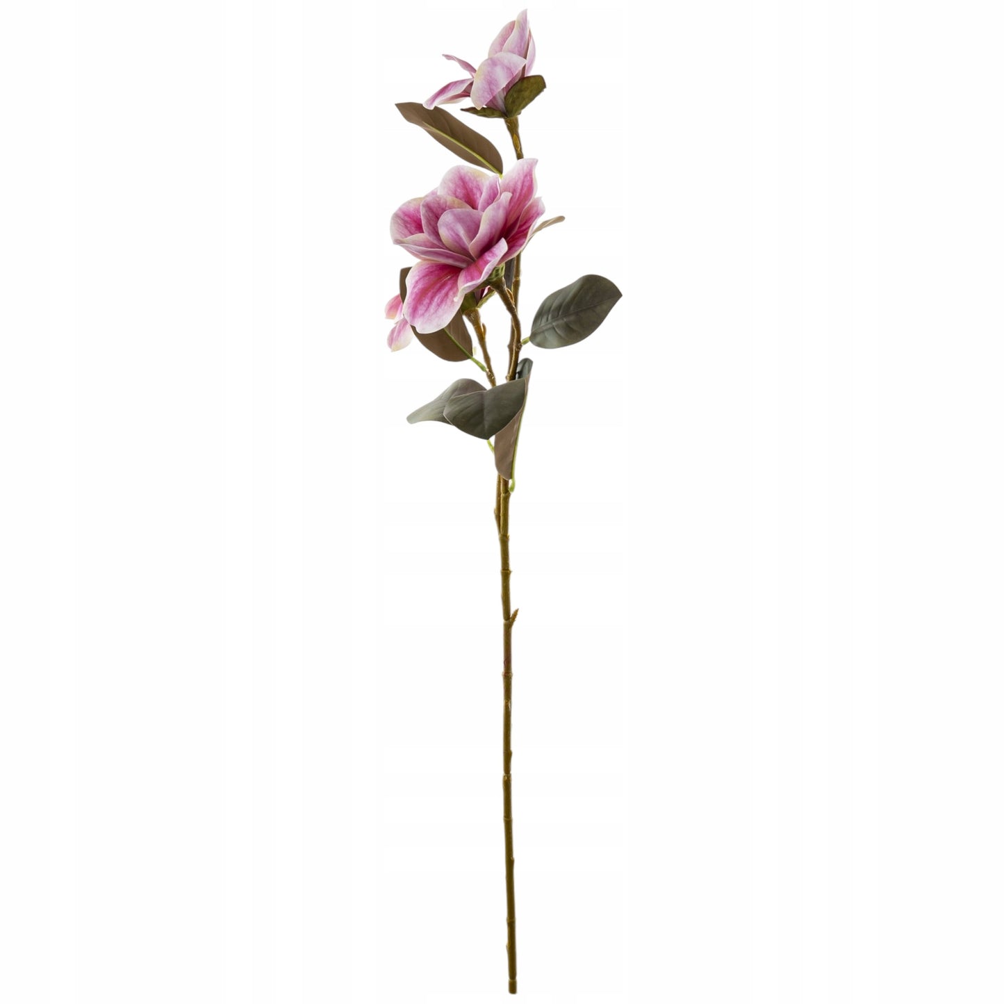 Kwiat Sztuczny 80cm magnolia gałązka dekoracyjna rożowa premium