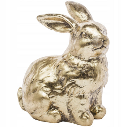 Królik figurka wielkanocna złota dekoracja zajączek ozdoba glamour