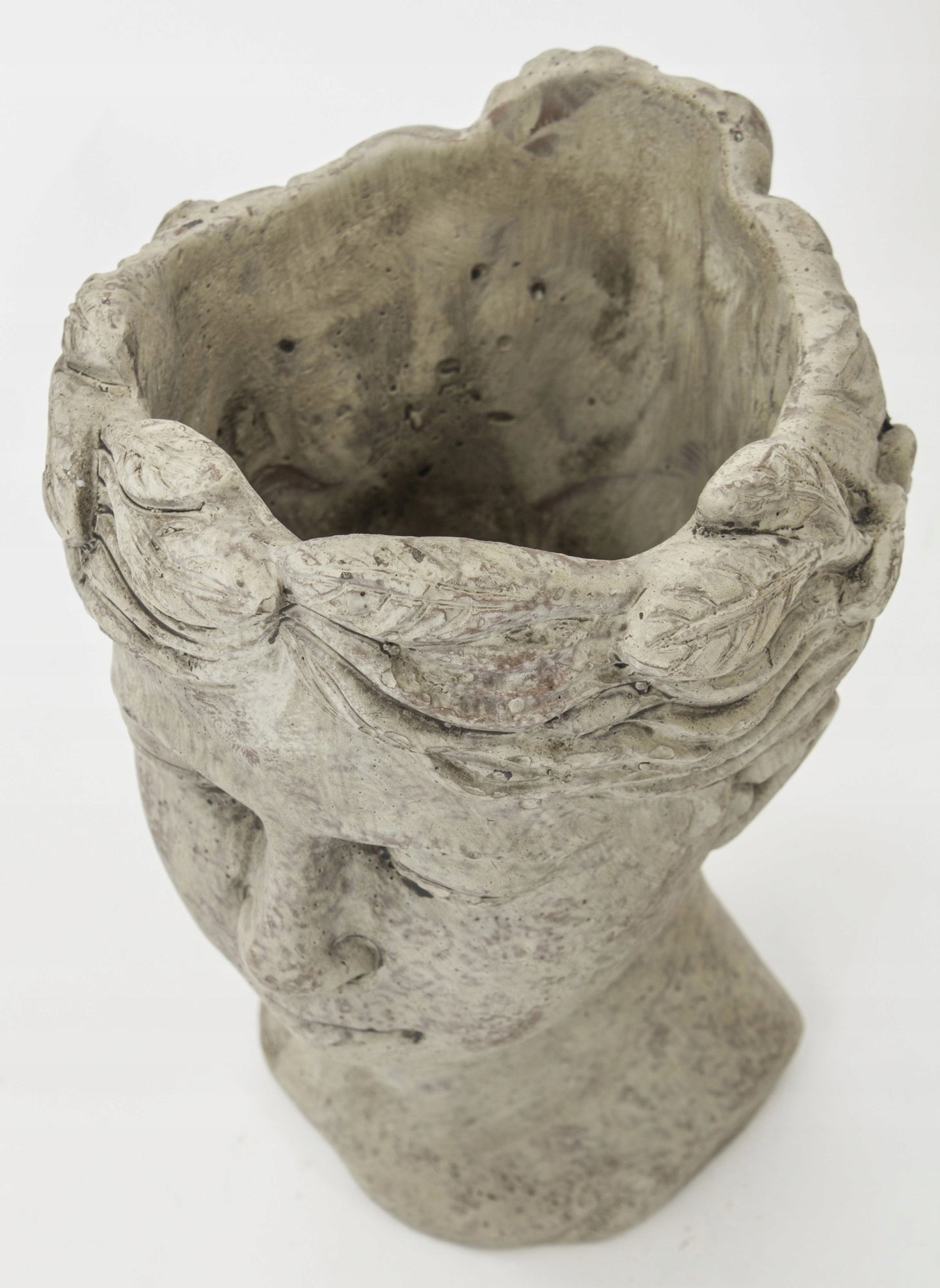 Doniczka osłonka głowa 20 x 15 cm beton