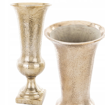 DUŻY Wazon ceramiczny złoty glamour dekoracja na kwiaty do Salonu i Jadalni