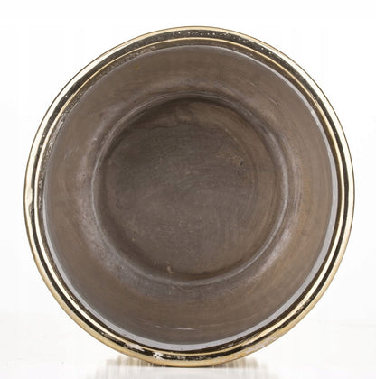 Osłonka na doniczkę złota ceramiczna doniczka 14,5x20,5cm