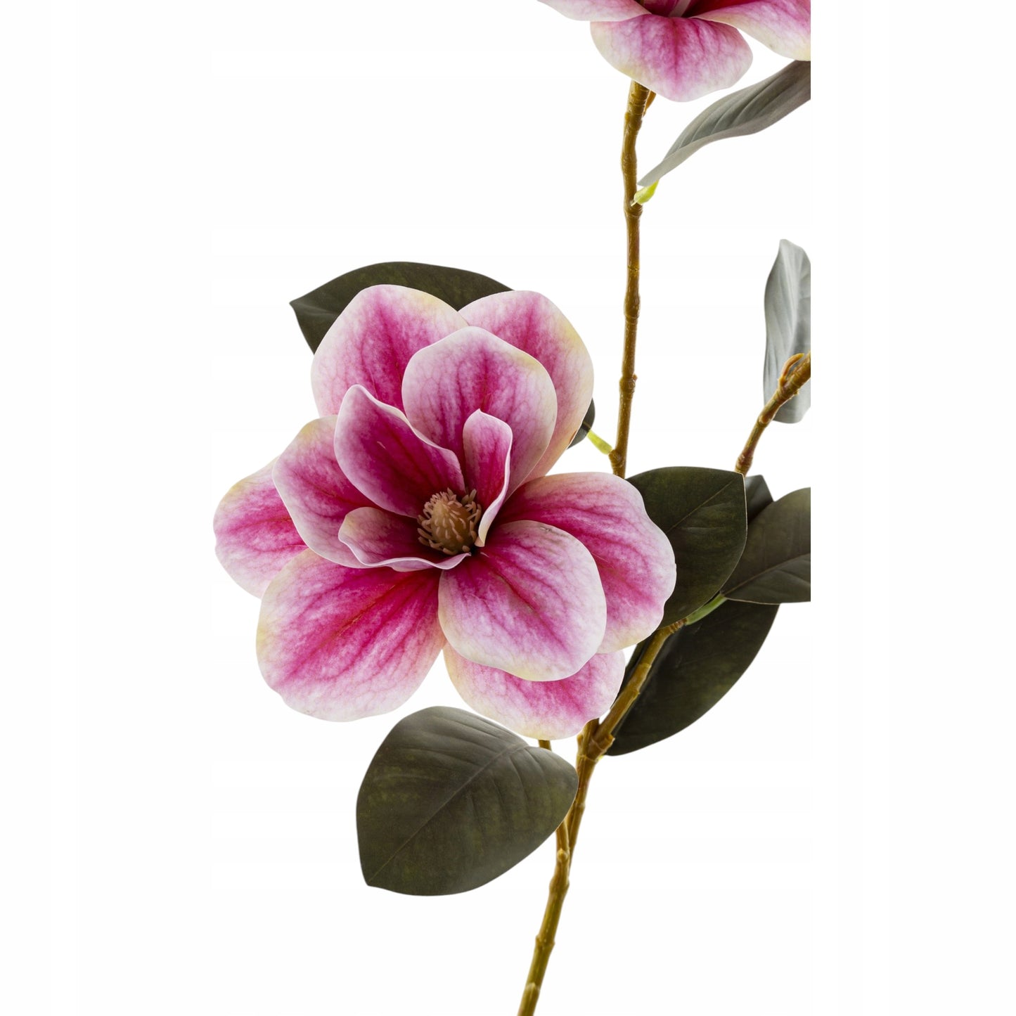 Kwiat Sztuczny 80cm magnolia gałązka dekoracyjna rożowa premium